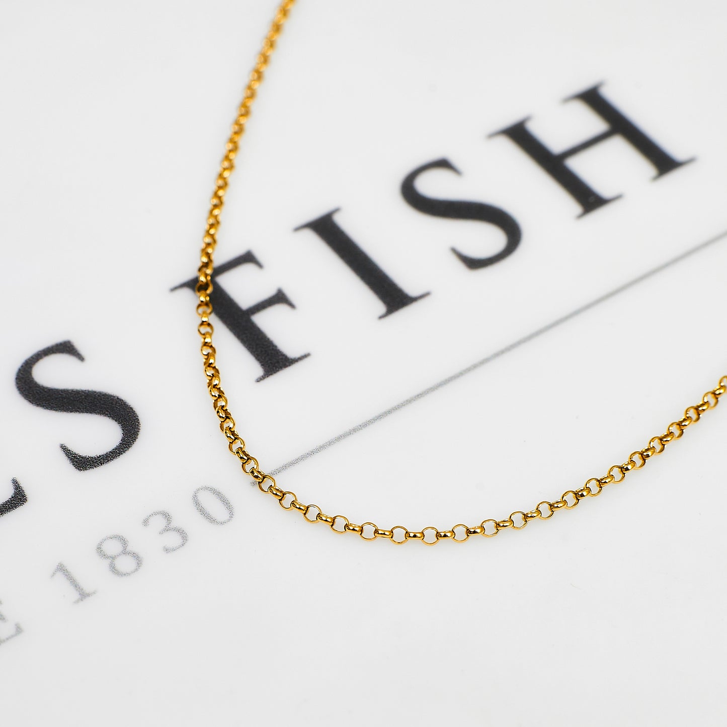 Pre-Owned 9ct Gold Belcher Chain Necklace 24 Inch