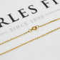 Pre-Owned 9ct Gold Belcher Chain Necklace 24 Inch