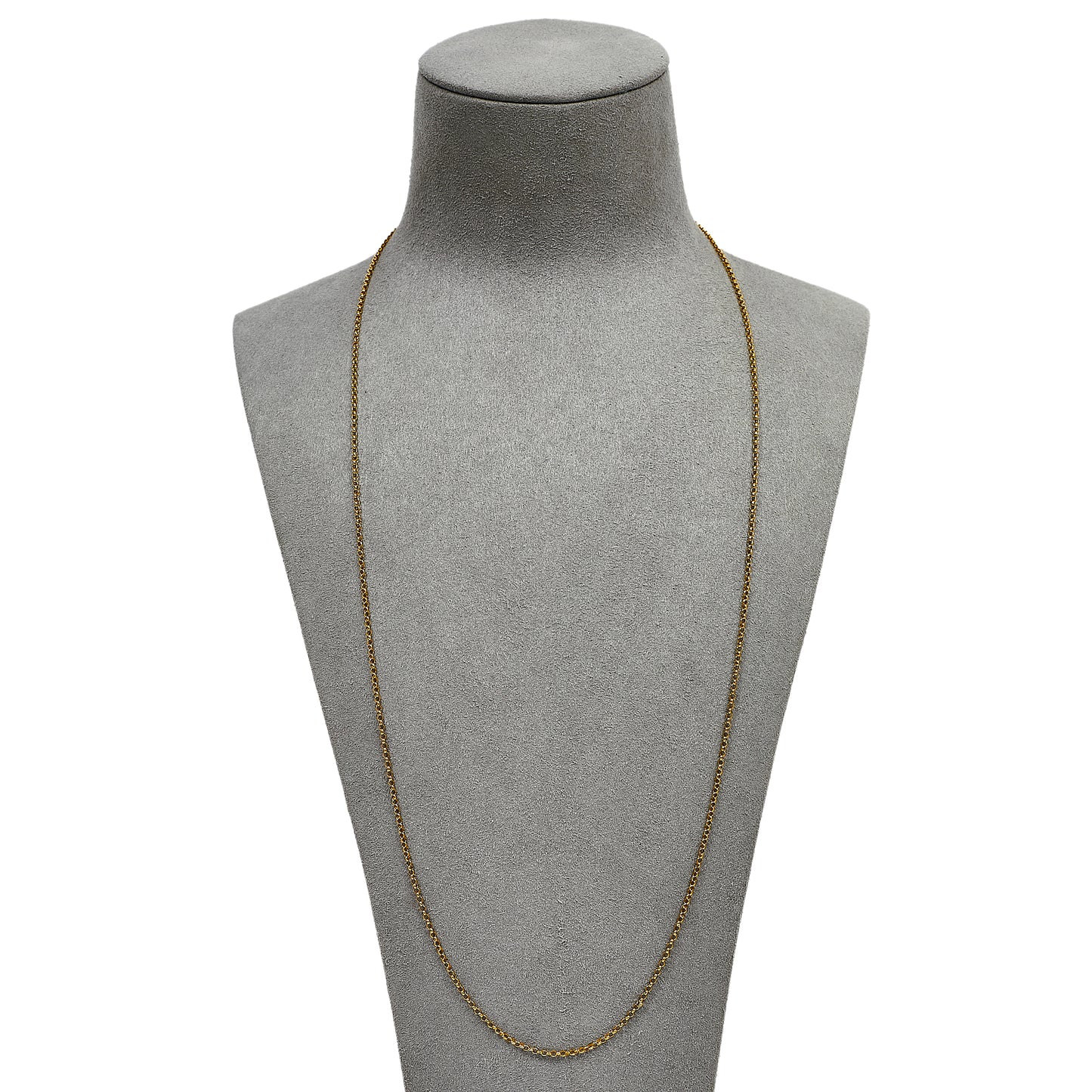 Pre-Owned 9ct Gold Belcher Chain Necklace 24 Inch
