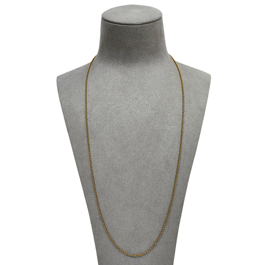 Pre-Owned 9ct Gold Belcher Chain Necklace 24 Inch
