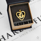 Pre-Owned 9ct Gold No 1 MUM Heart Pendant