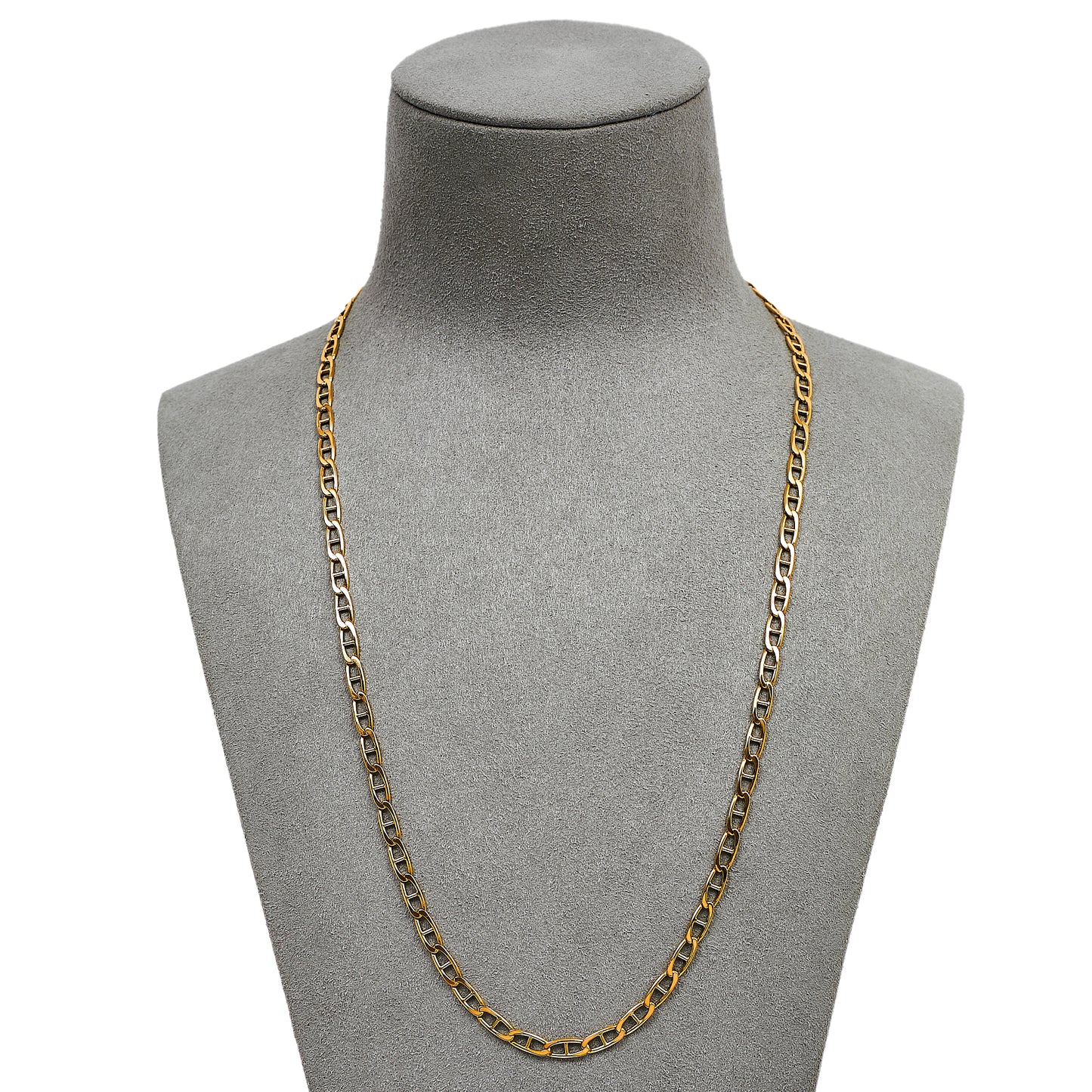 Pre-Owned 9ct Gold Anchor Link Necklace 20 Inch