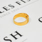 Pre-Owned 9ct Gold 2 Tone Mens Diamond Set Ring Size V