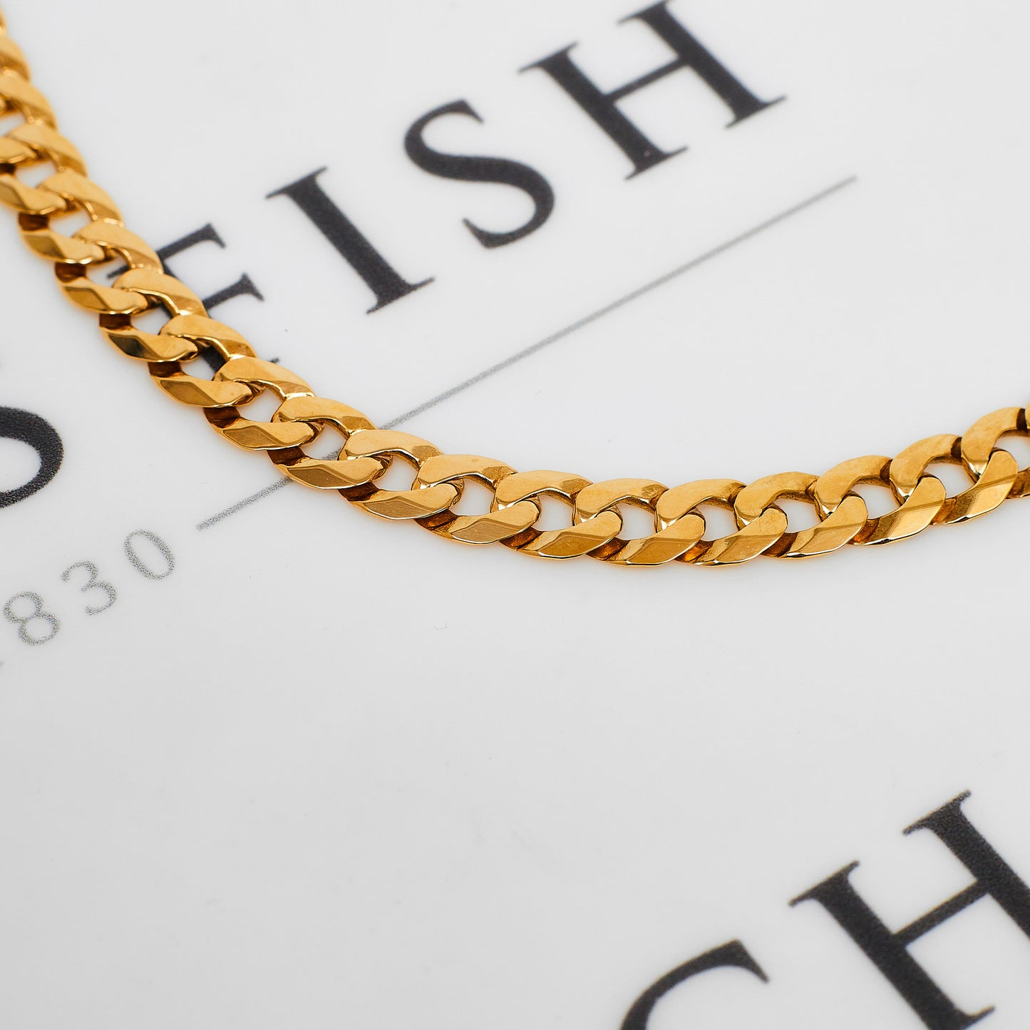 Pre-Owned 9ct Gold Curb Chain Bracelet 8 Inch