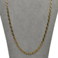Pre-Owned 9ct Gold Figaro Chain Necklace 24 Inch