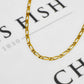 Pre-Owned 9ct Gold Figaro Chain Necklace 24 Inch