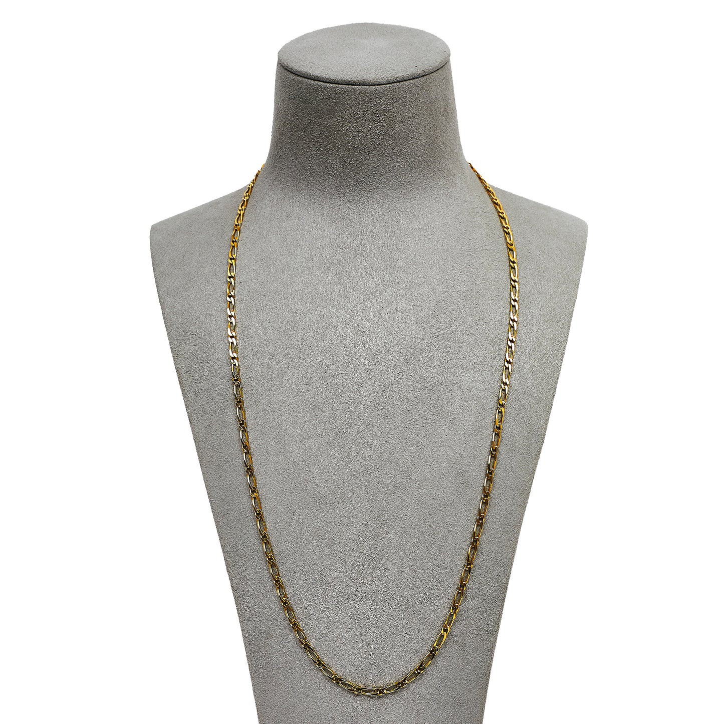 Pre-Owned 9ct Gold Figaro Chain Necklace 24 Inch