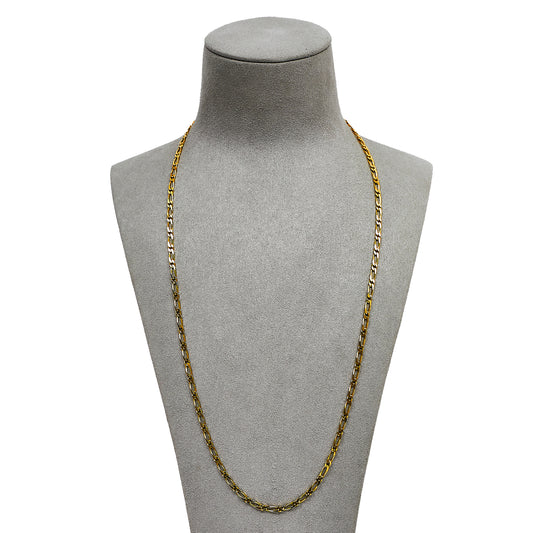 Pre-Owned 9ct Gold Figaro Chain Necklace 24 Inch