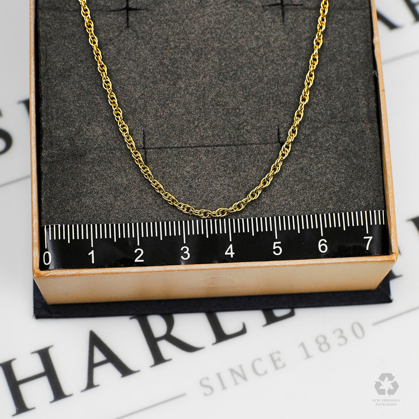 Pre-Owned 9ct Gold Prince Of Wales Chain Necklace 16 Inch
