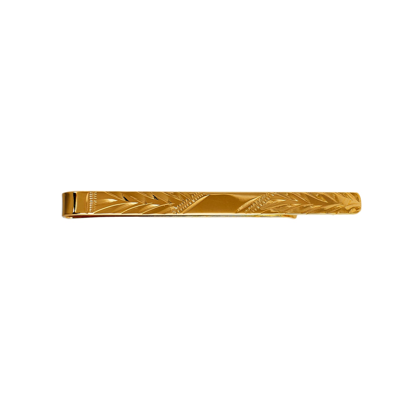 Pre-Owned 9ct Gold Patterned Tie Slide