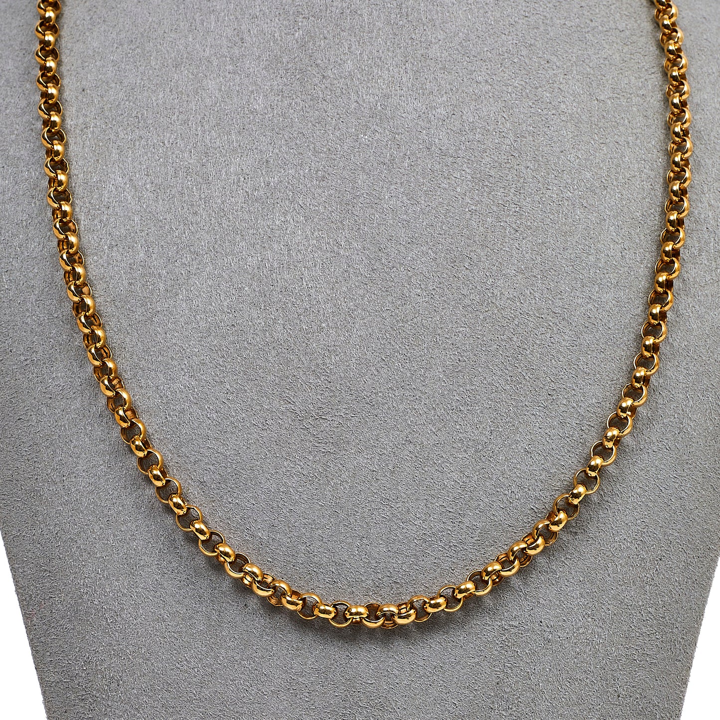Pre-Owned 9ct Gold Belcher Chain Necklace 20 Inch