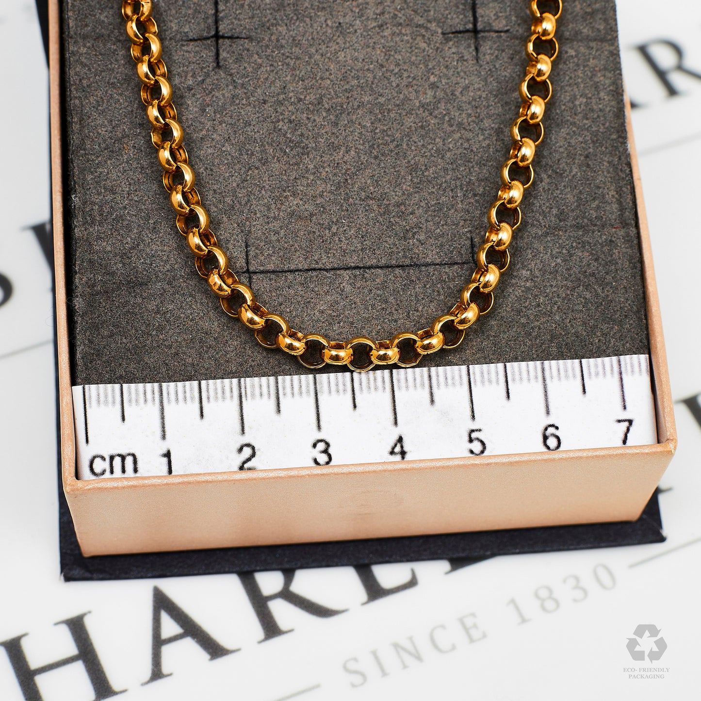 Pre-Owned 9ct Gold Belcher Chain Necklace 20 Inch