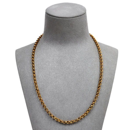Pre-Owned 9ct Gold Belcher Chain Necklace 20 Inch