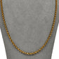 Pre-Owned 9ct Gold Belcher Chain Necklace 24 Inch