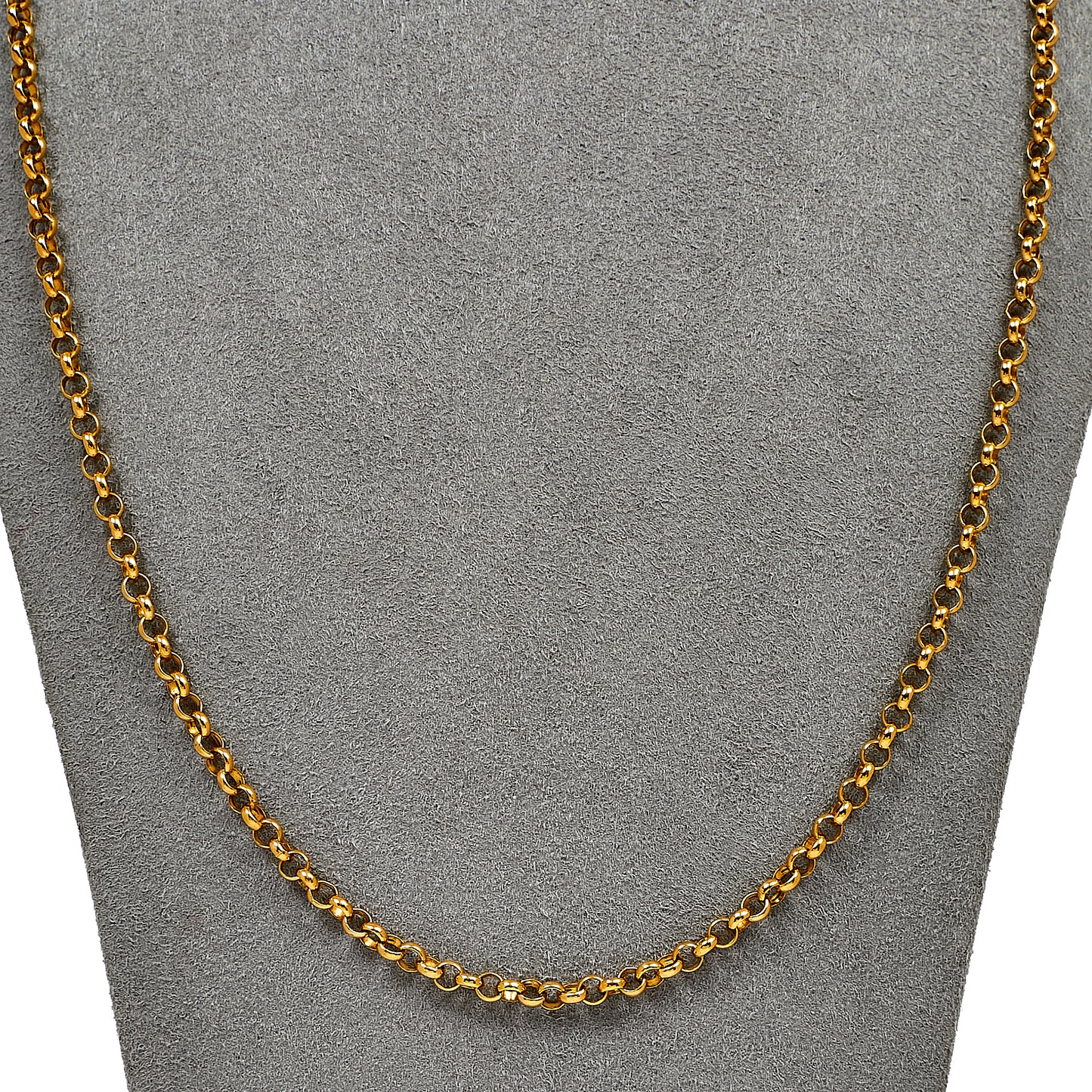 Pre-Owned 9ct Gold Belcher Chain Necklace 24 Inch
