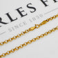 Pre-Owned 9ct Gold Belcher Chain Necklace 24 Inch