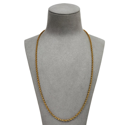 Pre-Owned 9ct Gold Belcher Chain Necklace 24 Inch