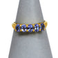 Pre-Owned 9ct Gold 5 Tanzanite Dress Ring Size M