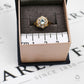 Pre-Owned 9ct Gold Aquamarine & Diamond Cluster Ring Size N