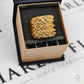 Pre-Owned 9ct Gold Mens 5 Row Shot Ring Size S