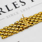 Pre-Owned 9ct Gold 5 Row Brick Design Bracelet