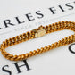 Pre-Owned 9ct Gold Double Curb Chain Bracelet 7.5 Inch