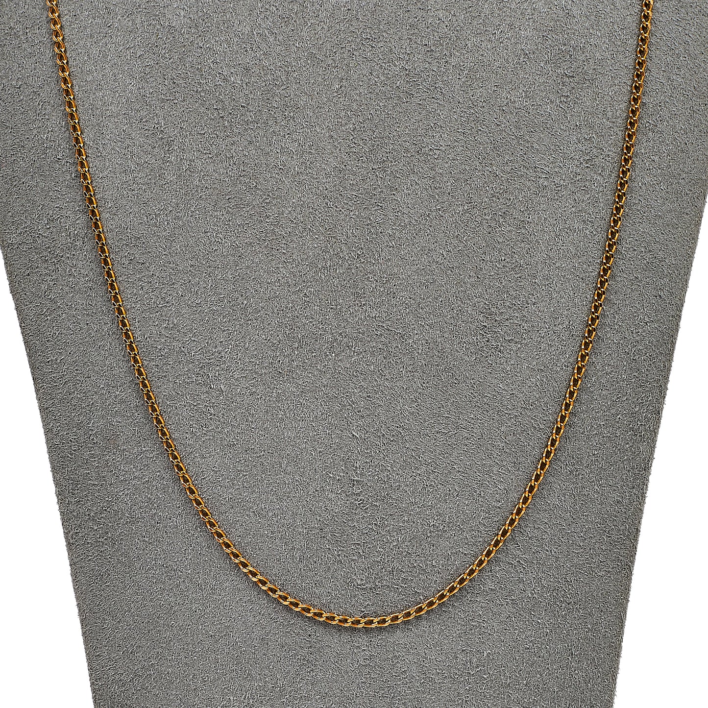 Pre-Owned 9ct Gold Curb Chain Necklace 24 Inch