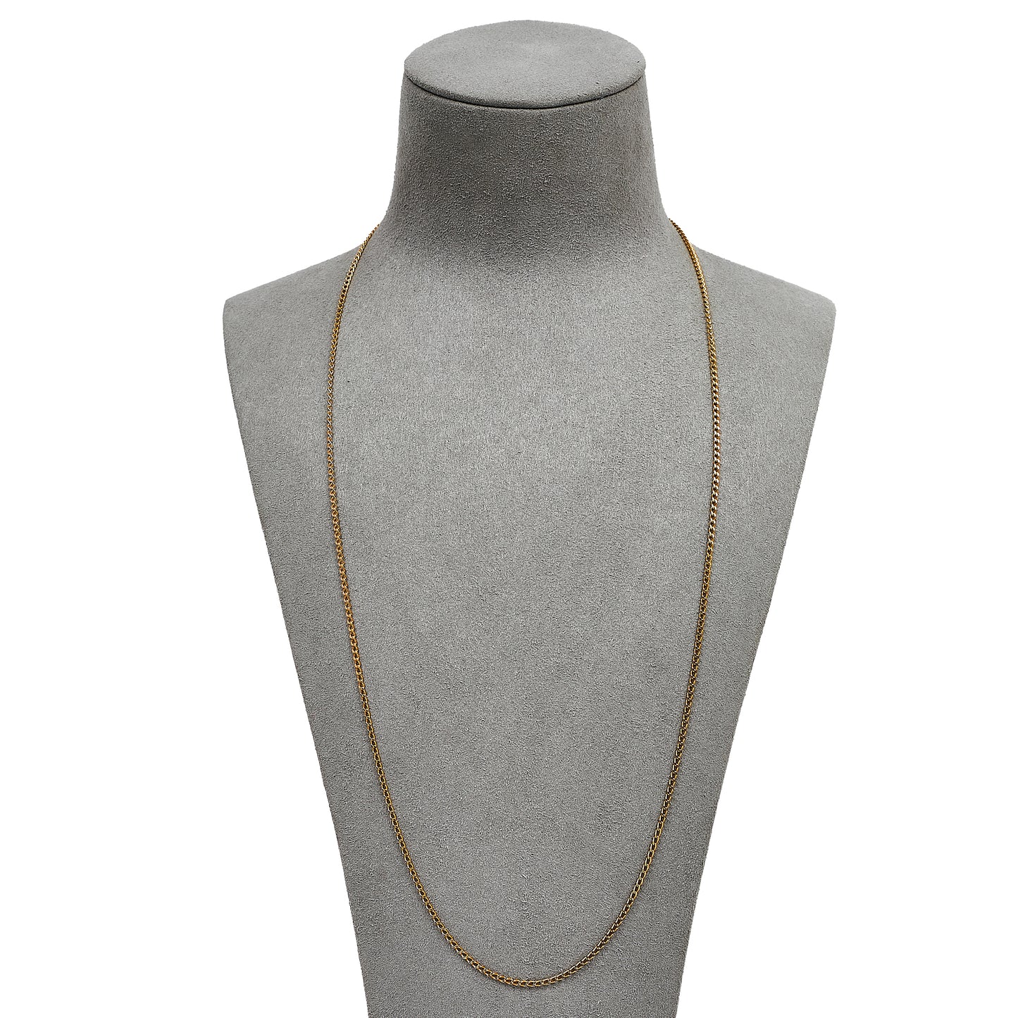 Pre-Owned 9ct Gold Curb Chain Necklace 24 Inch