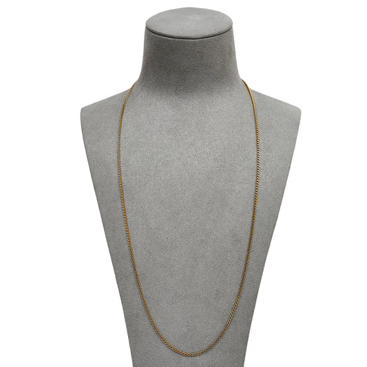 Pre-Owned 9ct Gold Curb Chain Necklace 24 Inch