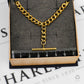 Pre-Owned 9ct Gold Curb Chain Bracelet & T Bar 9 Inch