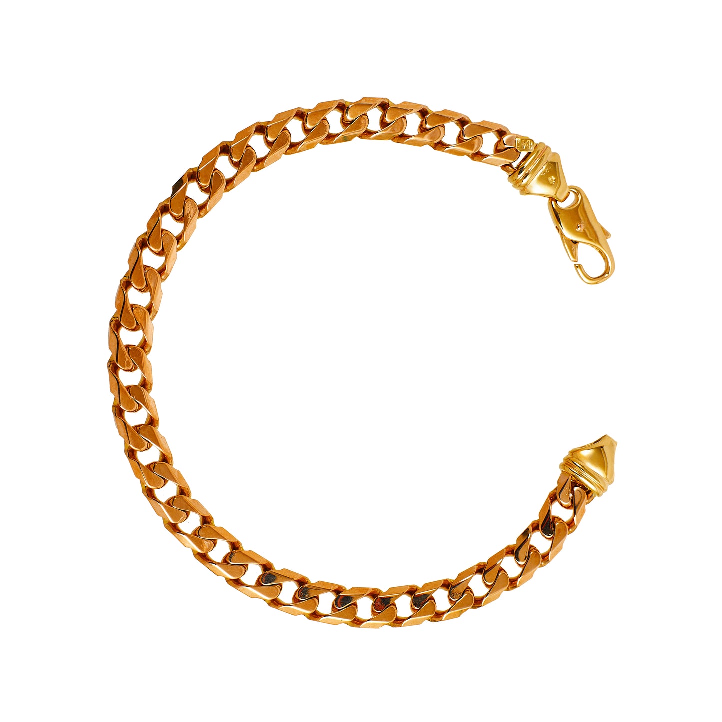 Pre-Owned 9ct Gold Curb Chain Bracelet 9 Inch