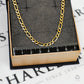 Pre-Owned 9ct Gold 3+1 Figaro Chain Necklace 18 Inch