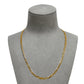 Pre-Owned 9ct Gold 3+1 Figaro Chain Necklace 18 Inch