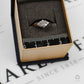 Pre-Owned 9ct Gold CZ Rhombus Cluster Ring Size L