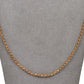 Pre-Owned 9ct Rose Gold Belcher Chain Necklace 24 Inch