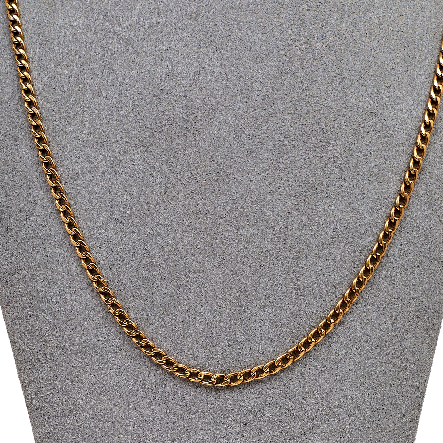Pre-Owned 9ct Gold Curb Chain Necklace 22 Inch