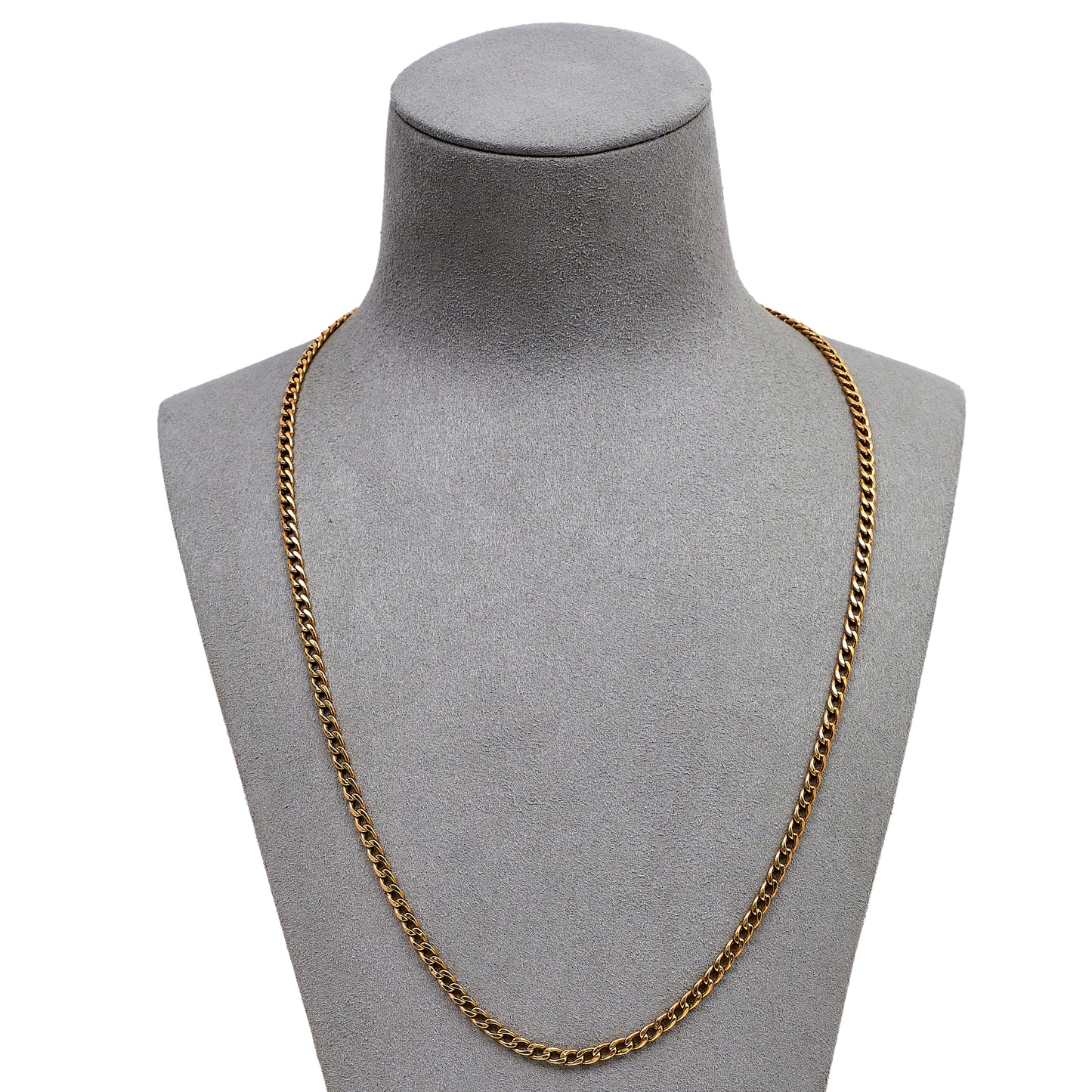 Pre-Owned 9ct Gold Curb Chain Necklace 22 Inch
