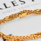 Pre-Owned 9ct Gold 4 Row Twist Design Bracelet 8 Inch