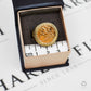 Pre-Owned 1982 Half Sovereign Coin In 9ct Gold Ring Mount