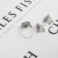Pre-Owned 14ct White Gold Tanzanite & Diamond Jewellery SET