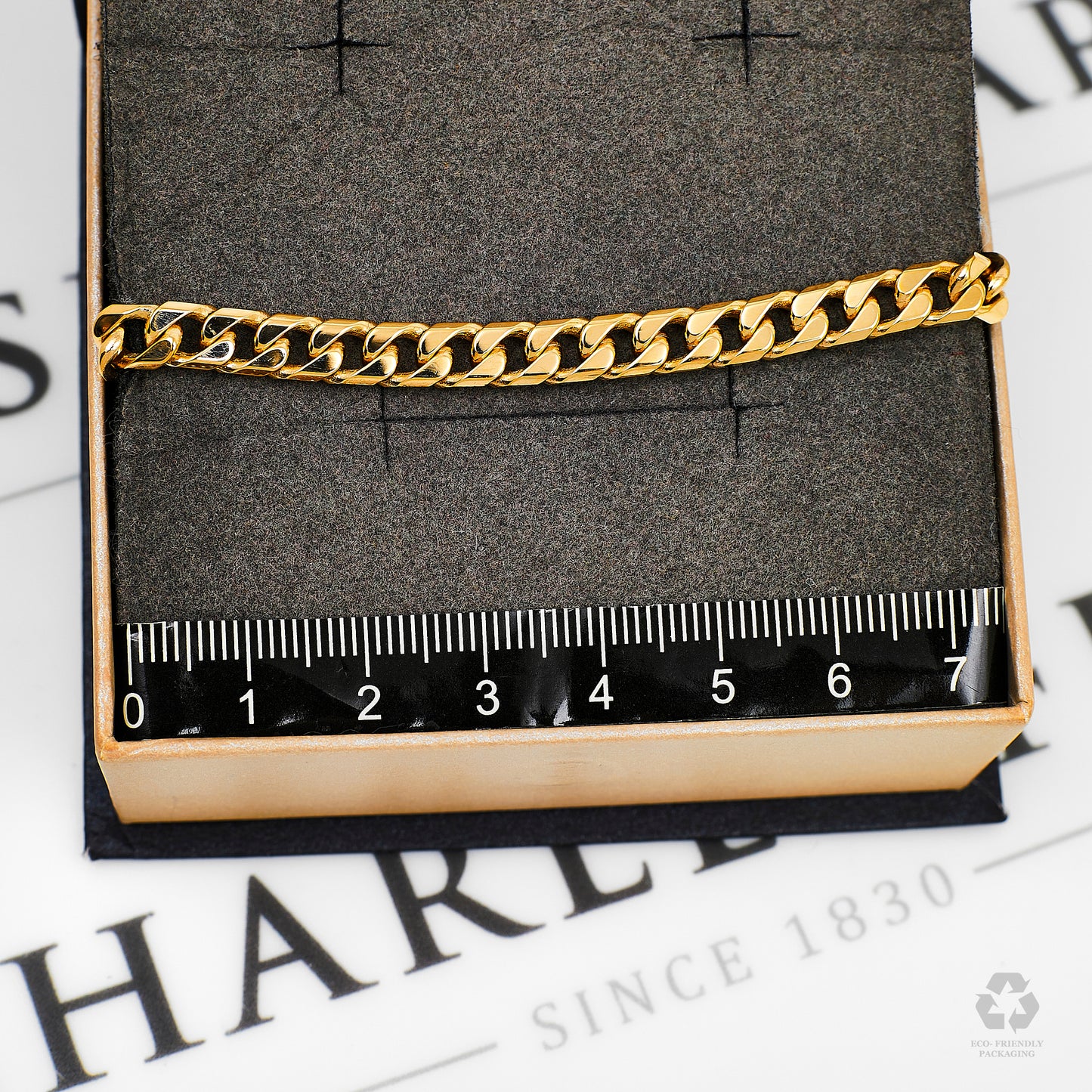 Pre-Owned 9ct Gold Curb Chain Bracelet 8.5 Inch