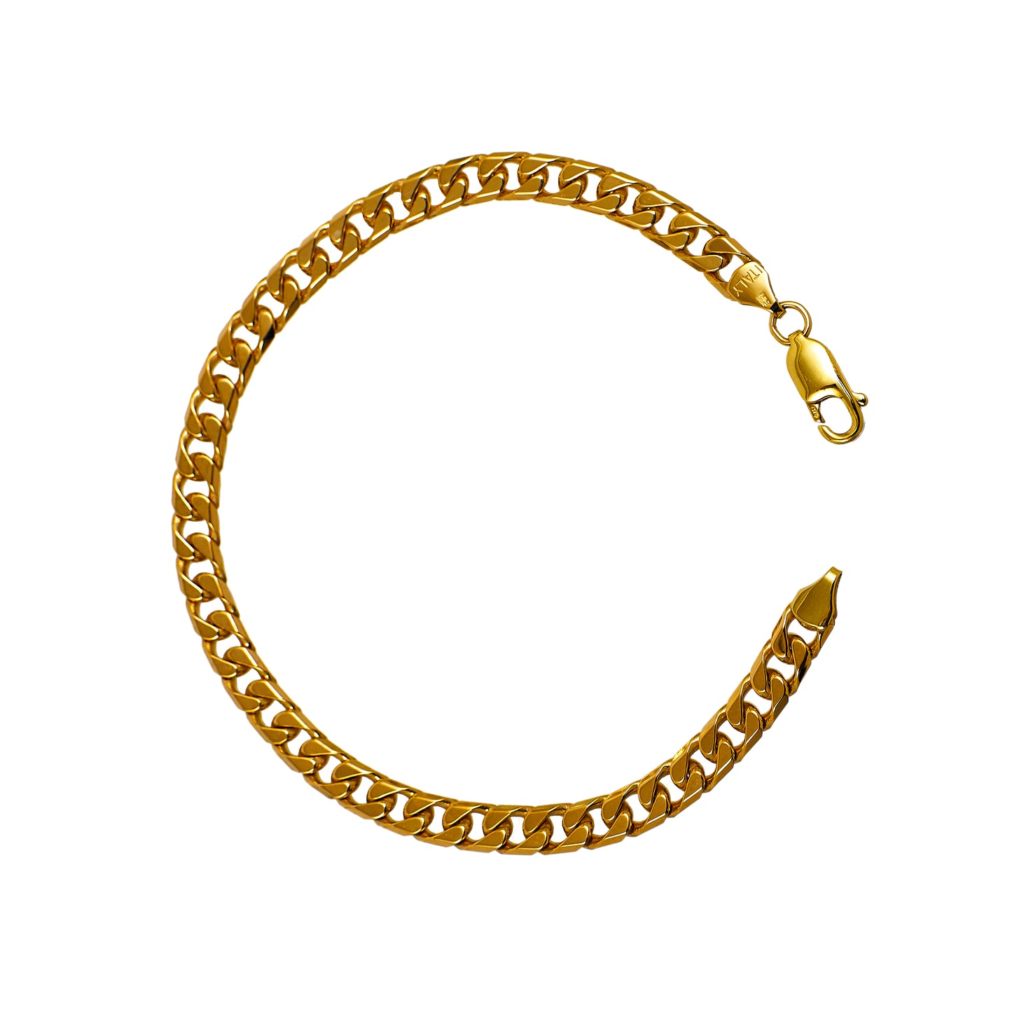 Pre-Owned 9ct Gold Curb Chain Bracelet 8.5 Inch