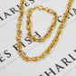 Pre-Owned 14ct Gold 2 Tone Necklace & Bracelet SET