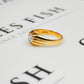 Pre-Owned 9ct Gold Mens CZ Gypsy Ring Size W
