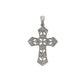 Pre-Owned 9ct White Gold & Diamond Cross Pendant