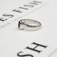 Pre-Owned 9ct White Gold Oval Iolite Ring Size M.5