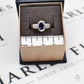 Pre-Owned 9ct White Gold Oval Iolite Ring Size M.5