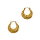 Pre-Owned 9ct Gold Twist Creole Hoop Earrings