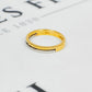 Pre-Owned 9ct Gold 2 Tone Diamond Band Ring Size M