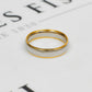 Platinum & 18ct Gold Mens Edged Wedding Band Ring Size V